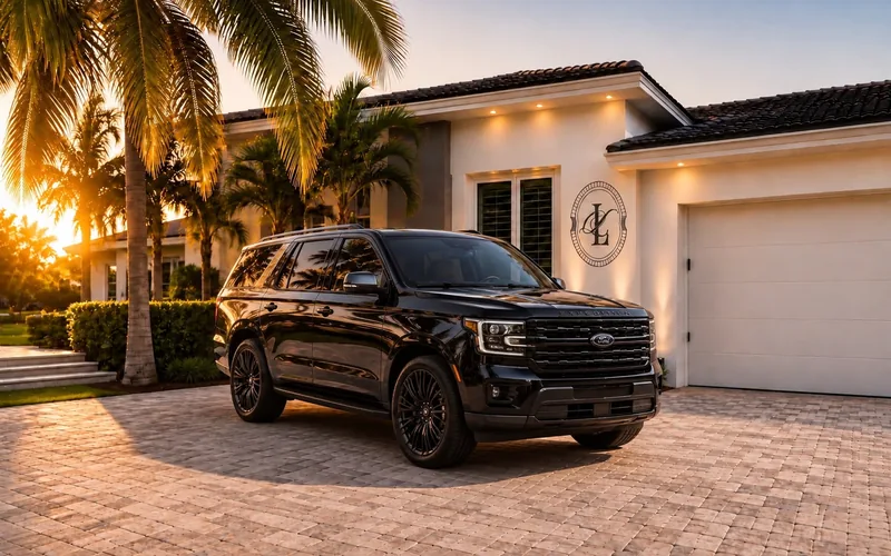 2026 Ford Expedition Max Platinum parked at a Southwest Florida residence