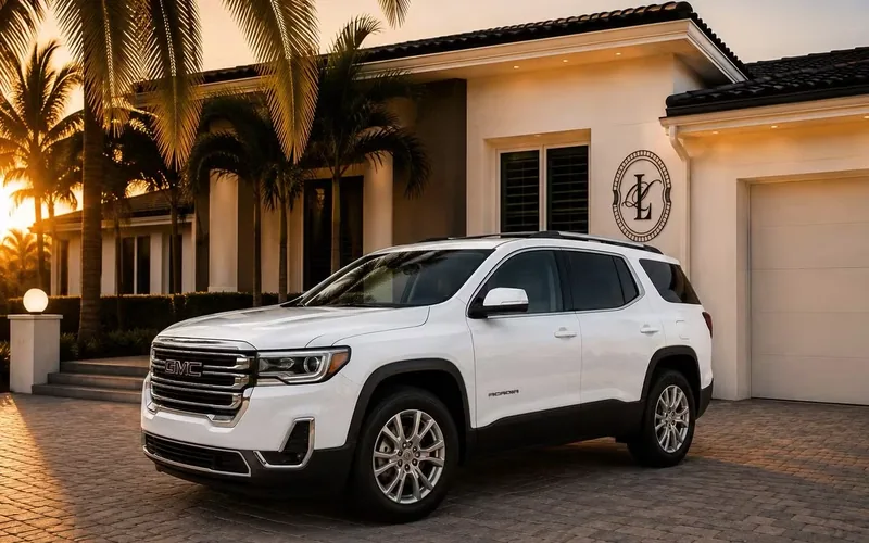 2020 GMC Acadia SLT parked at a Southwest Florida residence