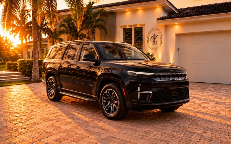 2026 Jeep Grand Wagoneer L parked at a Southwest Florida residence