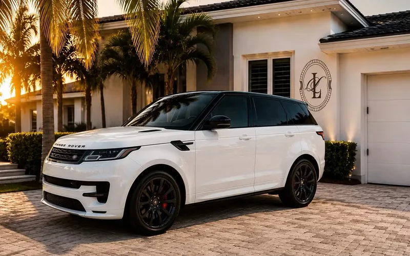 2024 Land Rover Range Rover Sport parked at a Southwest Florida residence